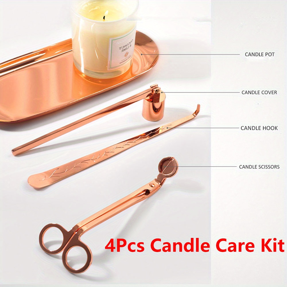 Home Barbershop - 4pcs/set Luxury Candle Care Kit Stainless