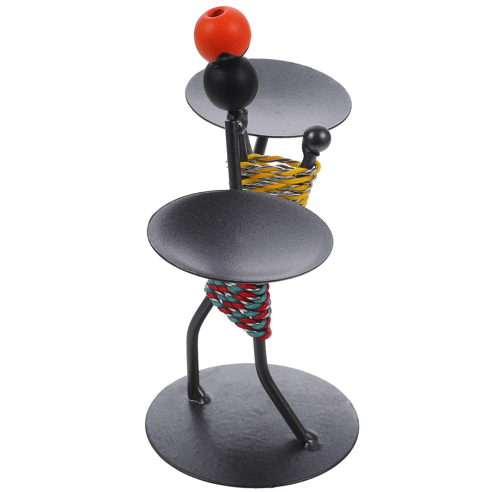 Home Bar Stand - African Style Metal Craft Abstract Holder
