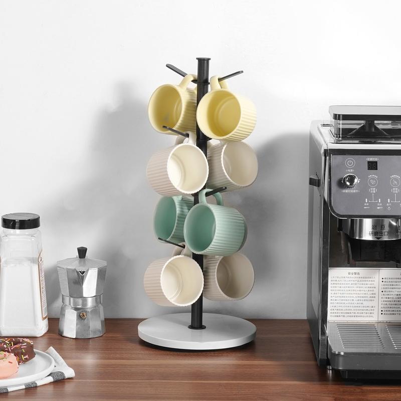 Mug Holder Tree with Marble Ba - Home Bar And Counter 评论和价格