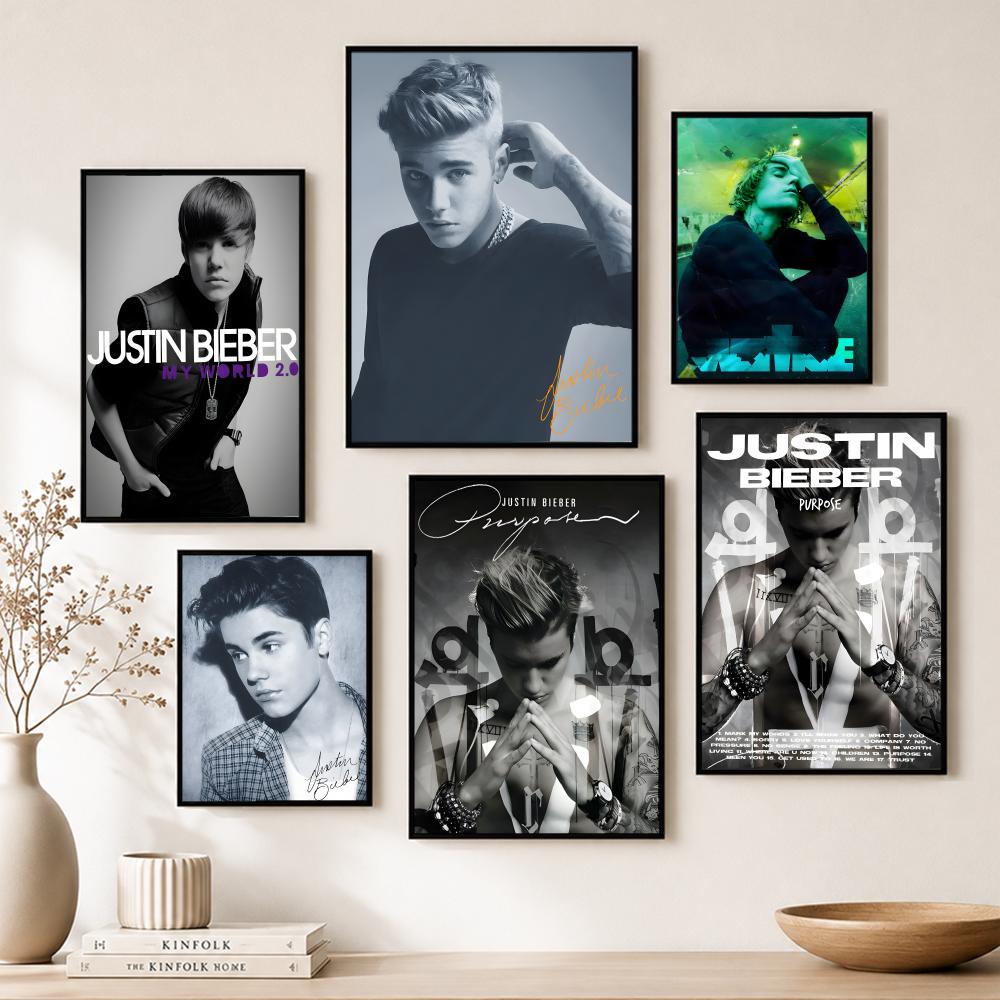 Music J-Justin Bieber Poster P - Home Bar And Theater 评论和价格