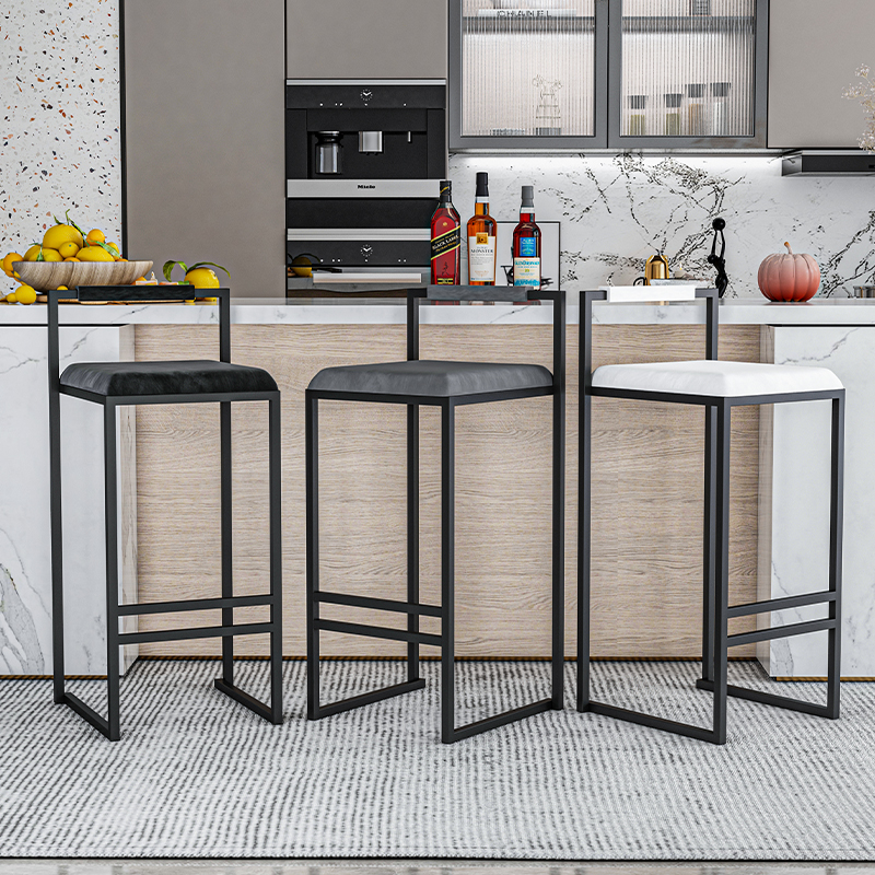 Nordic Velvet Black Bar Chairs - Home Bar Lounge 评论和价格