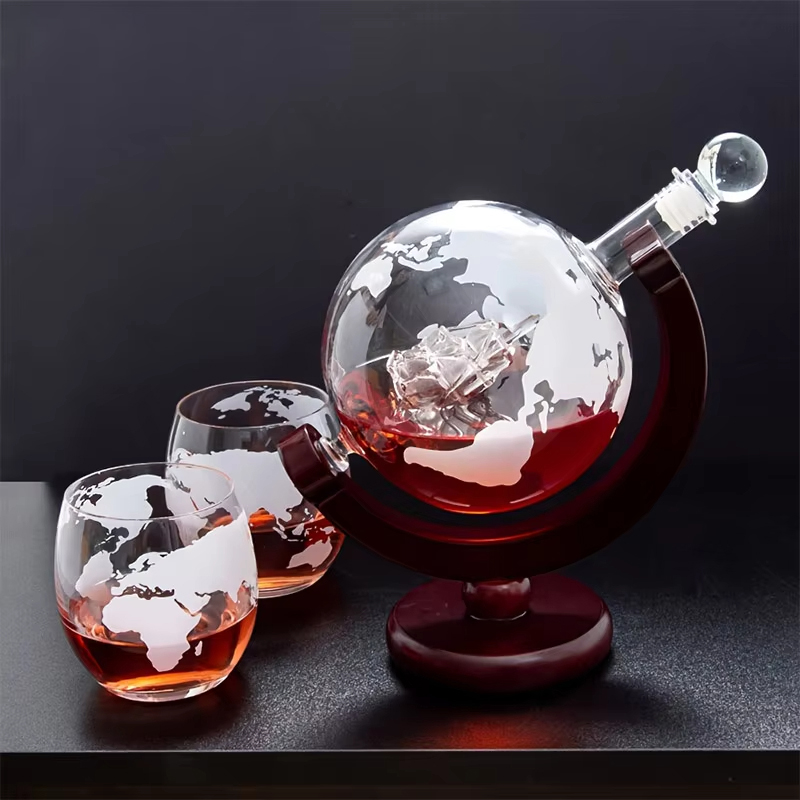 850ML Creative Globe Decanter  - Decanter Globe Set 评论和价格