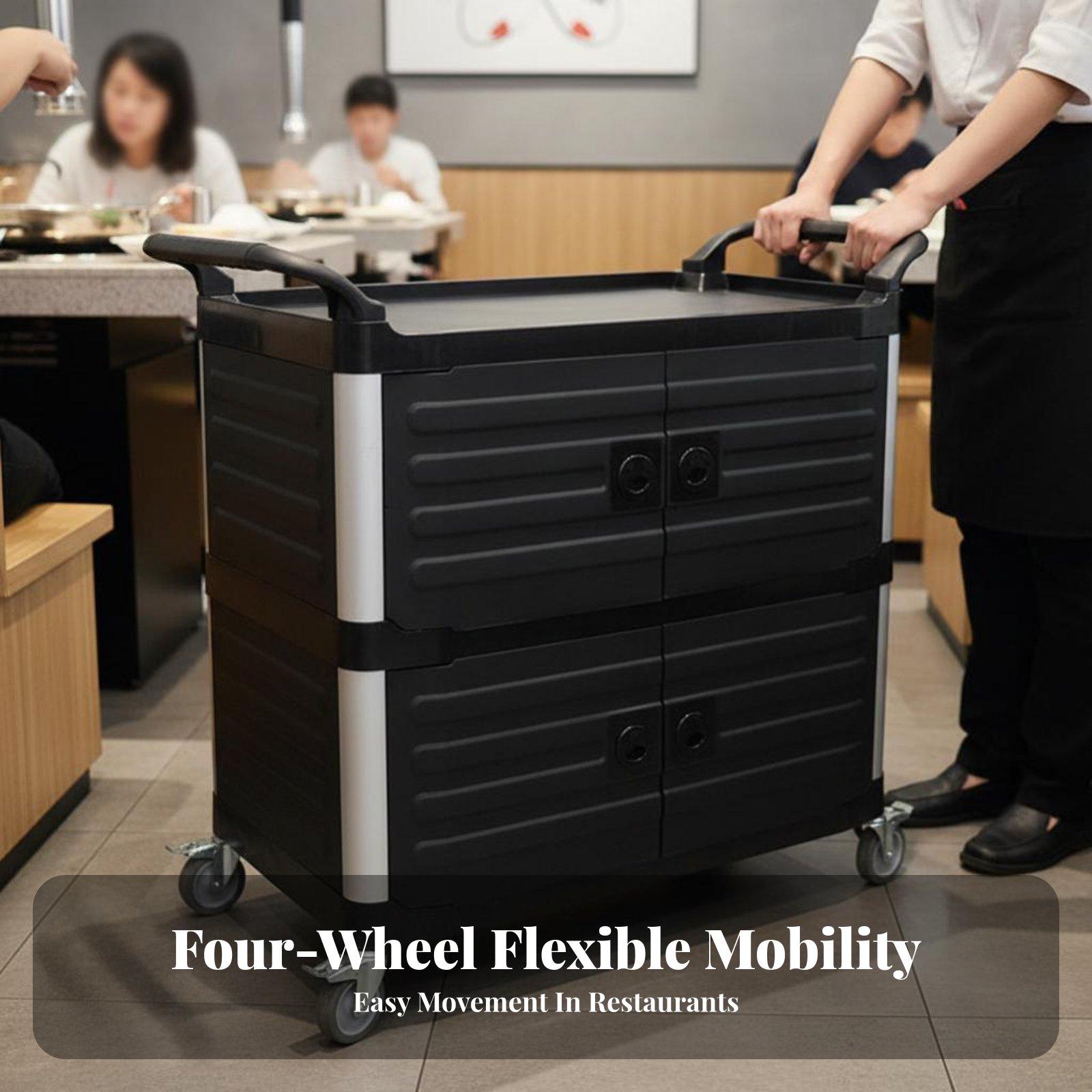 3-Tier utility Cart with caste - Home Bar Shelf 评论和价格