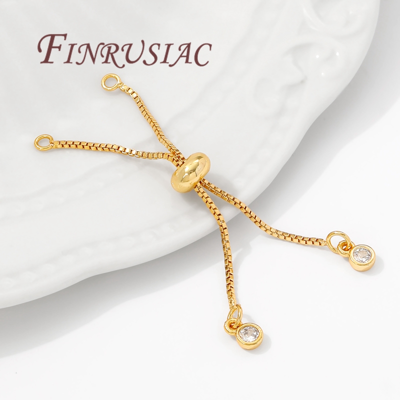 18K Gold Plated Box Chain Exte - Bar Cart Gold 评论和价格