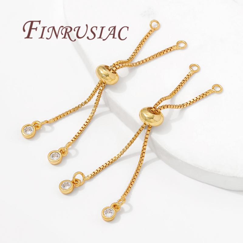 18K Gold Plated Box Chain Exte - Bar Cart Gold 评论和价格