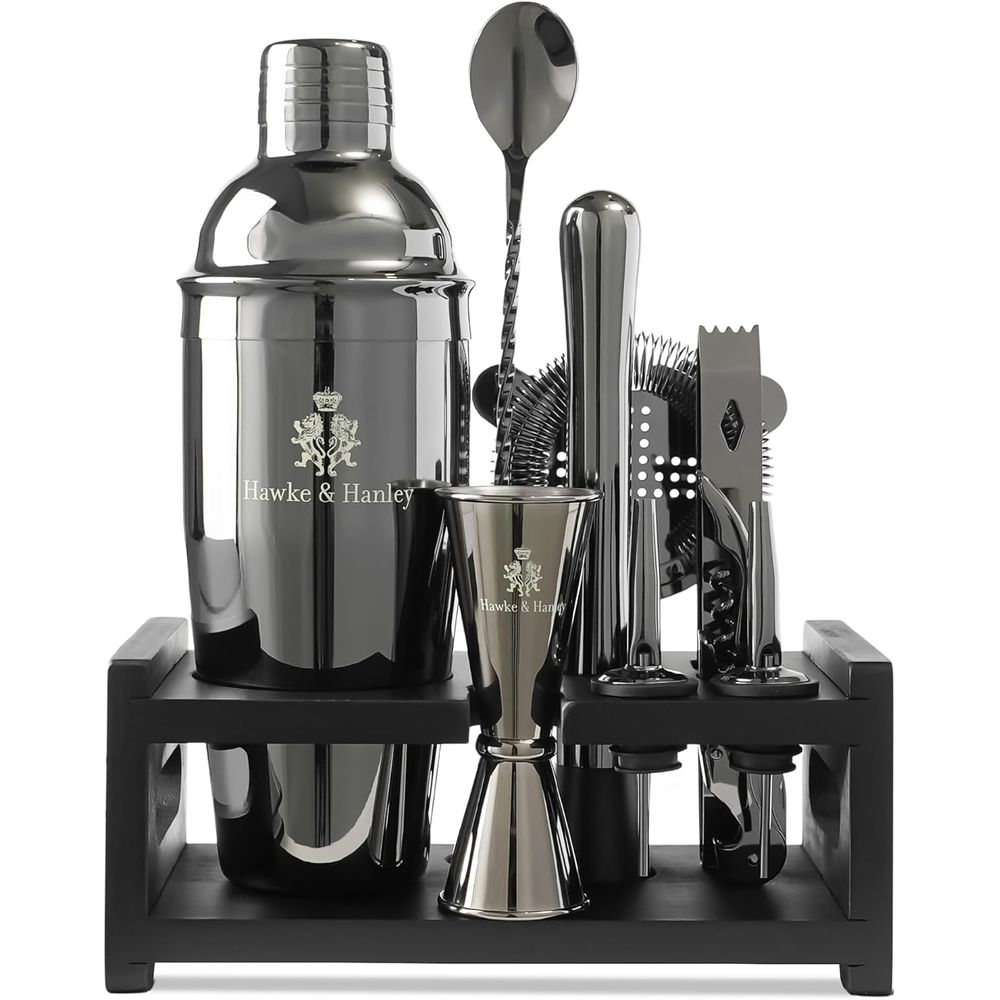 Cocktail Shaker Bar Set with i - Cocktail Recipe Book 评论和价格