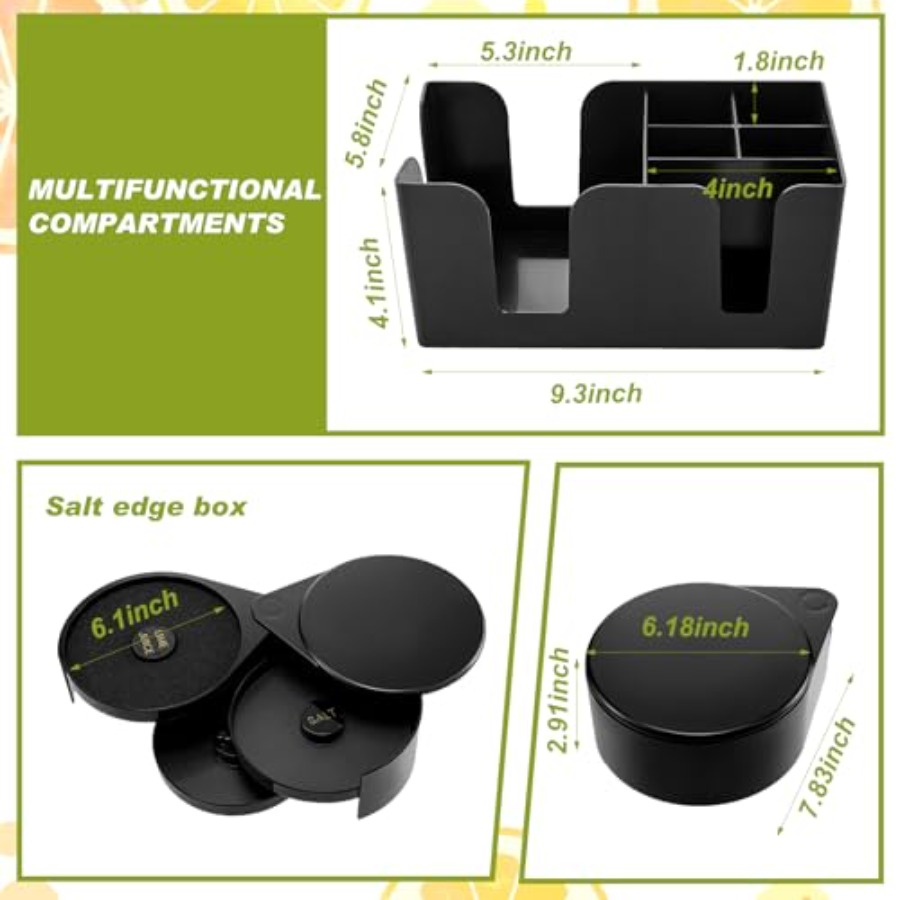 23 Pcs Bartender Supplies Kit  - Garnish Tray Set 评论和价格
