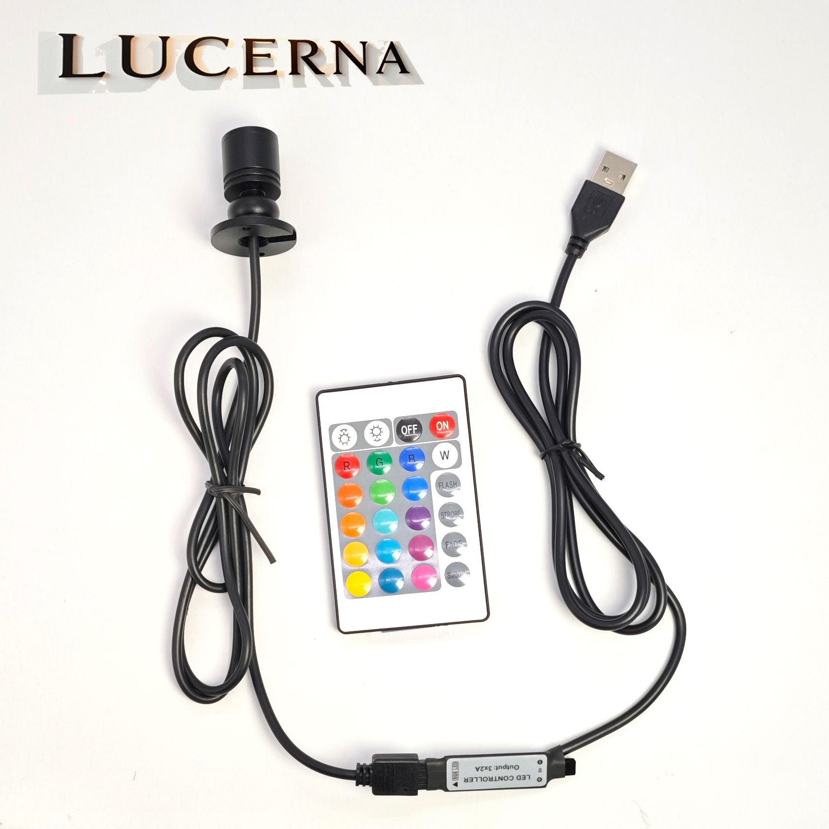 USB 5V RGB Mini LED Spotlight  - Home Bar And Counter 评论和价格