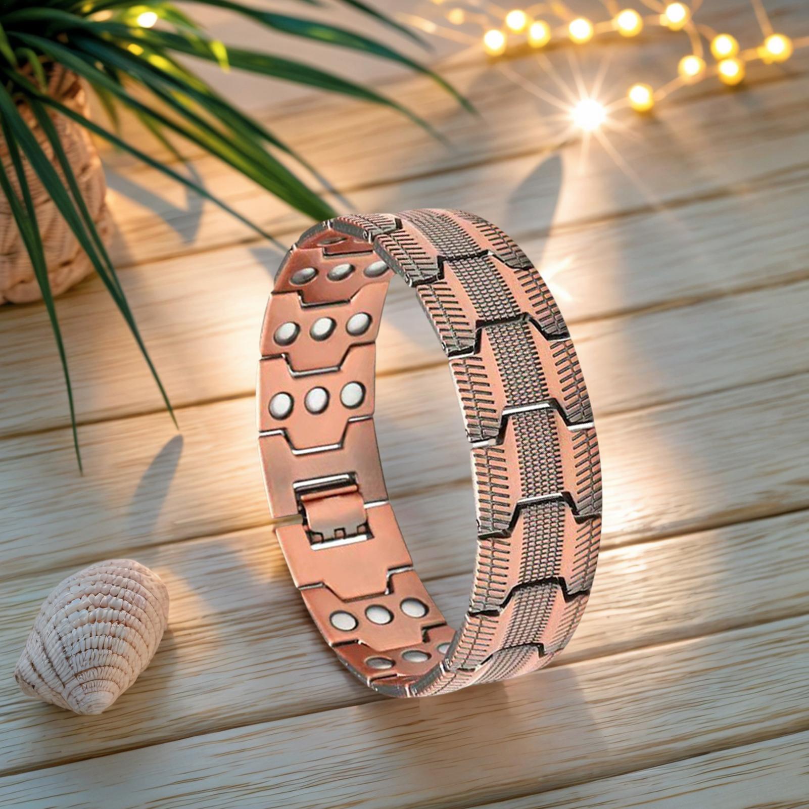 3-Row Magnetic Copper Bracelet - Home Bar Android 评论和价格