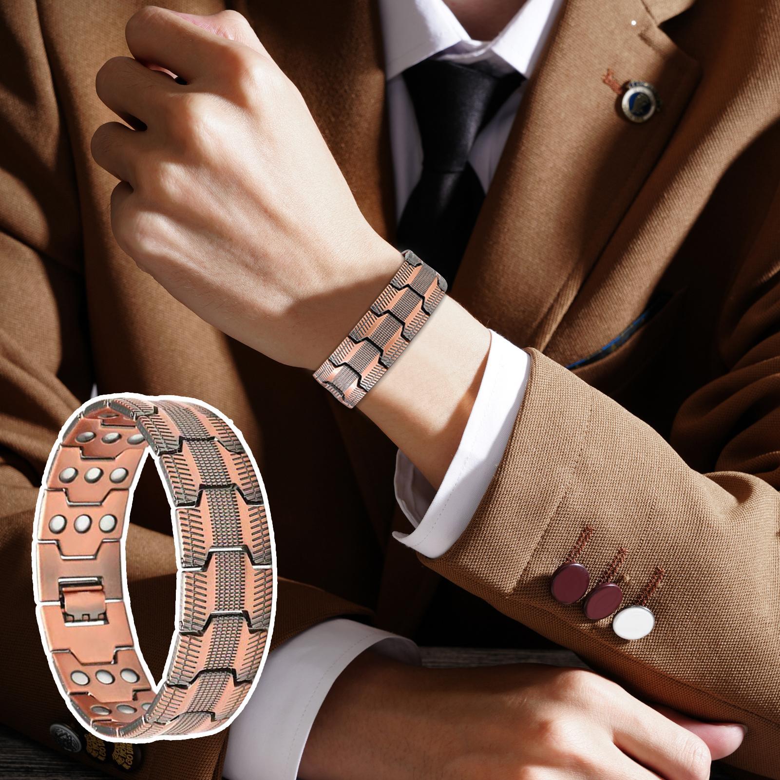 3-Row Magnetic Copper Bracelet - Home Bar Android 评论和价格