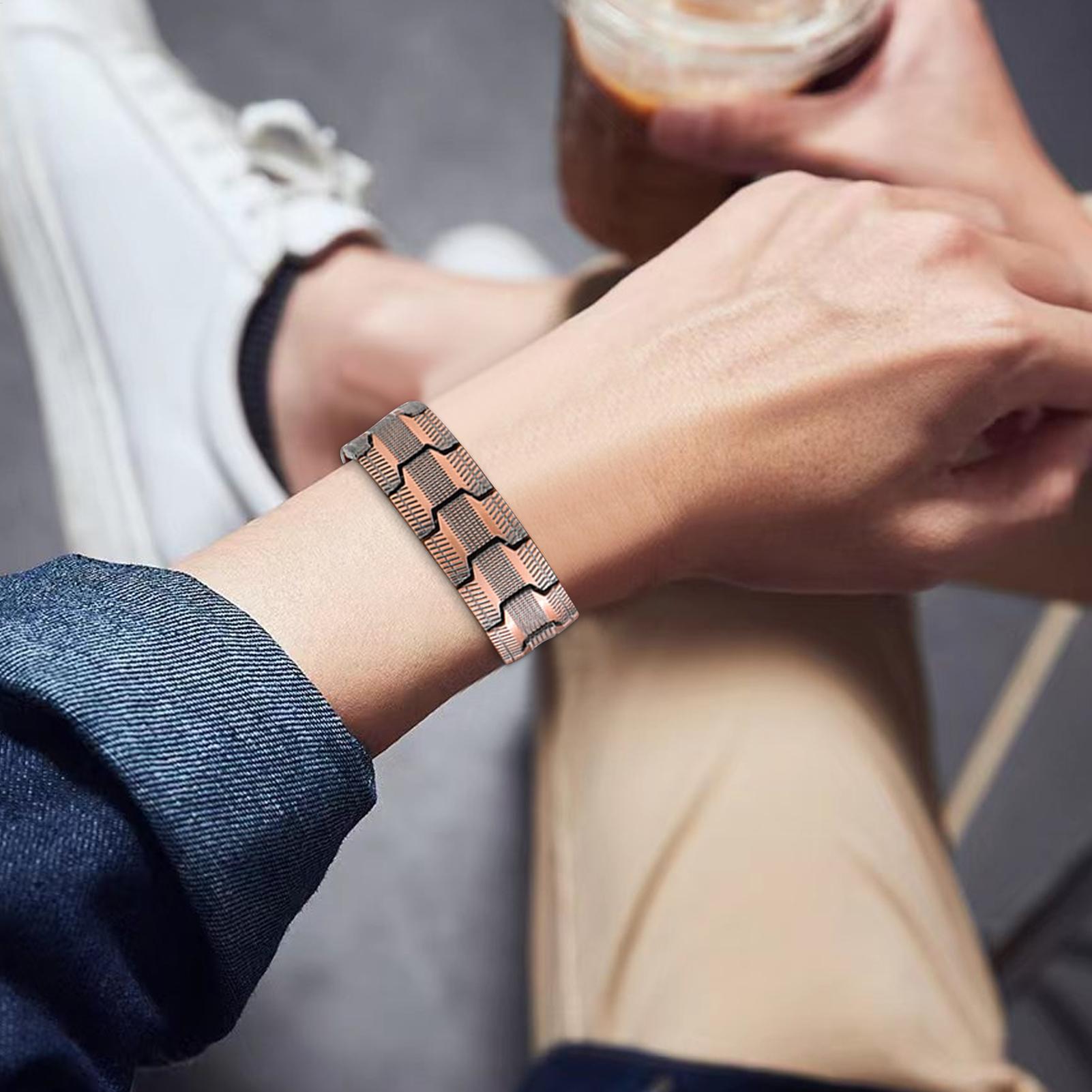 3-Row Magnetic Copper Bracelet - Home Bar Android 评论和价格