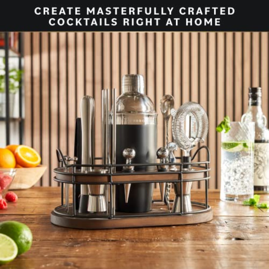 Bartender Kit - 22-Piece Cockt - Cocktail Recipe Book 评论和价格