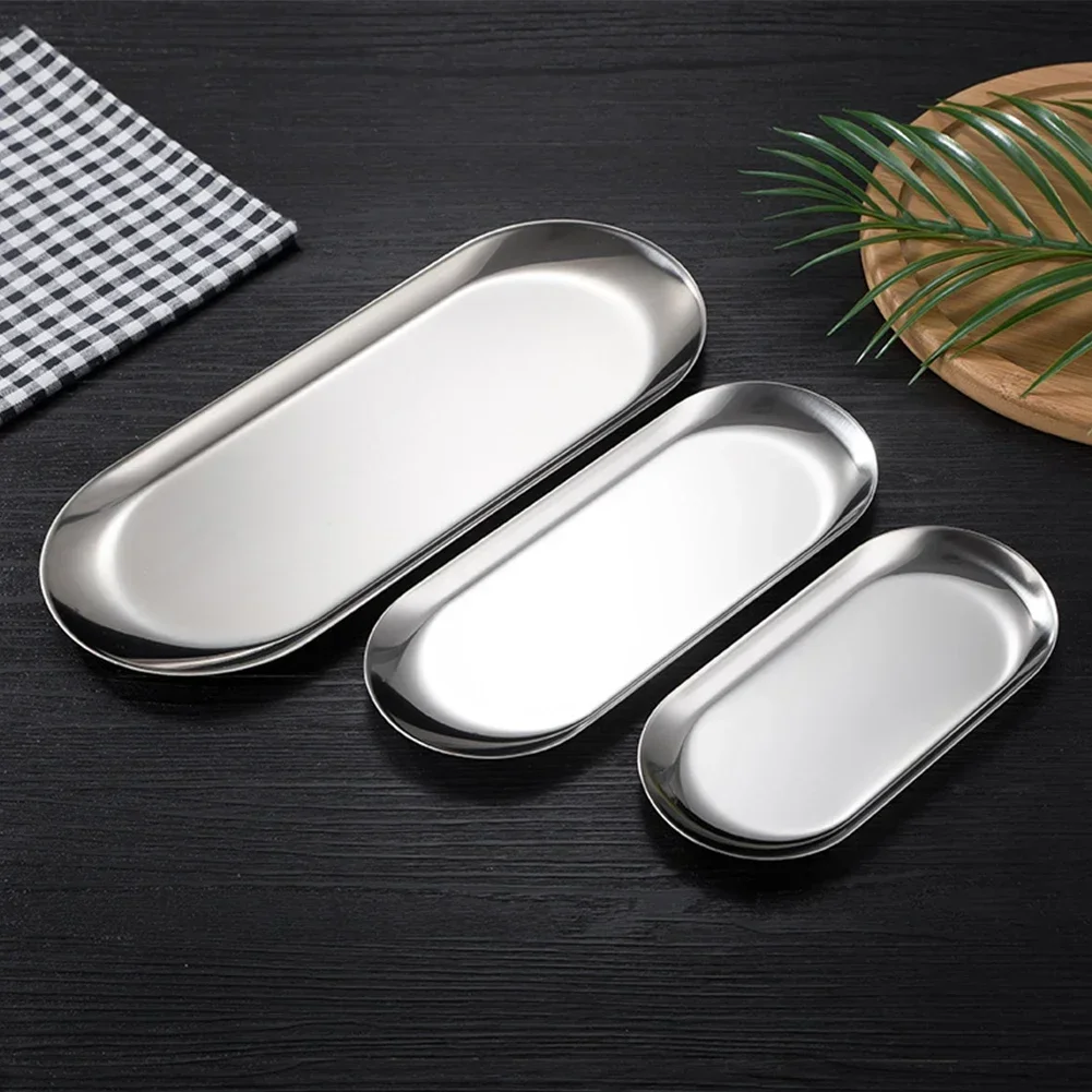 Stainless Steel Tray Oval Tray - Garnish Tray Set 评论和价格