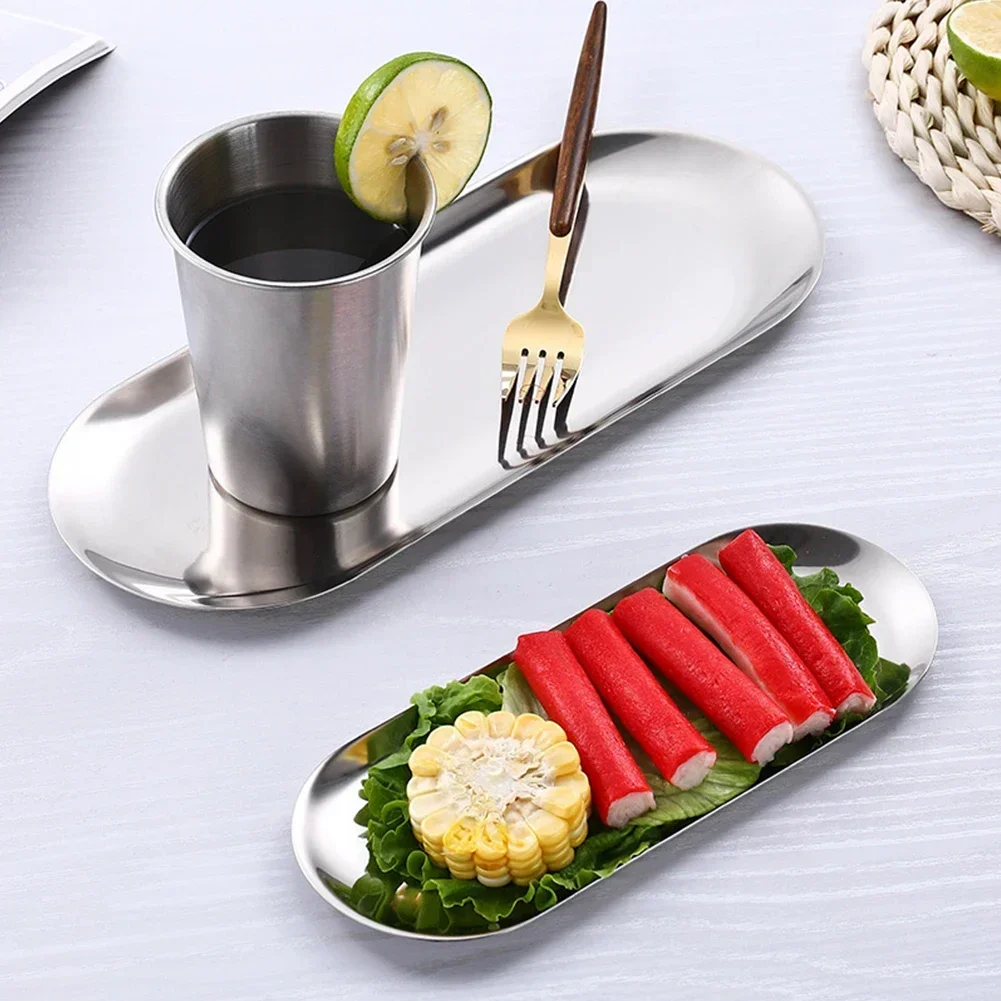 Stainless Steel Tray Oval Tray - Garnish Tray Set 评论和价格