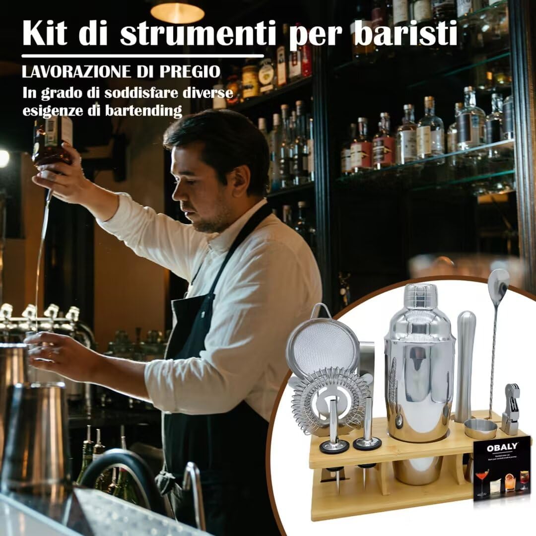 11-Piece Bartender Kit With Co - Home Bar Stand 评论和价格