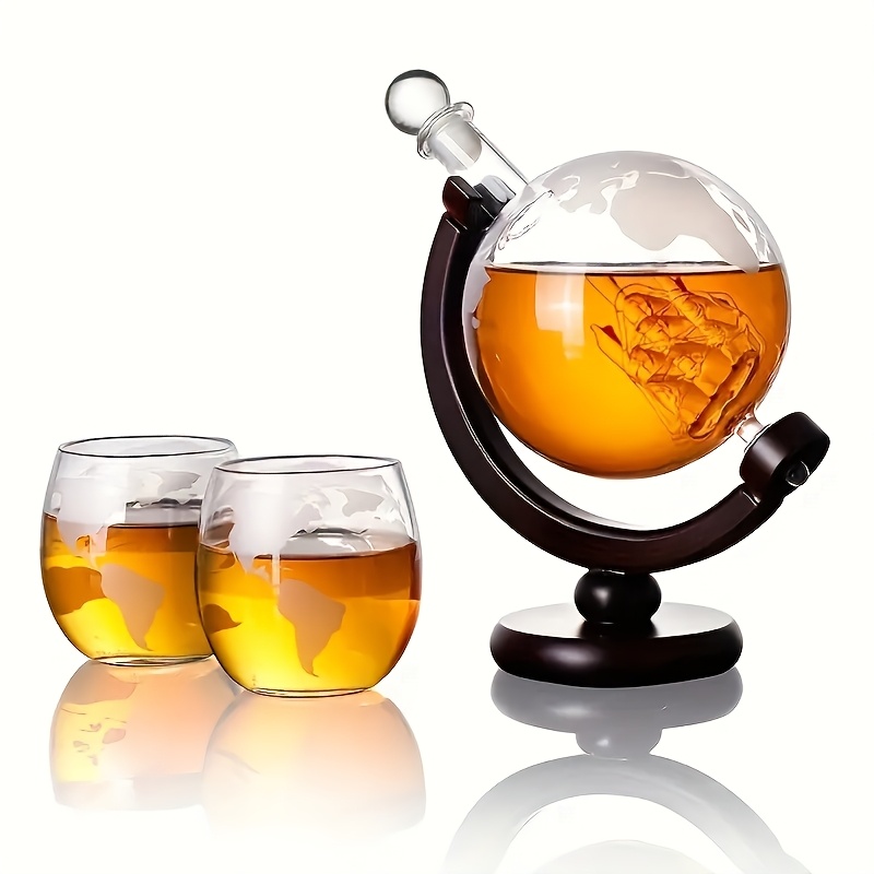 1 Sobering Up Set, 2 World Map - Decanter Globe Set 评论和价格