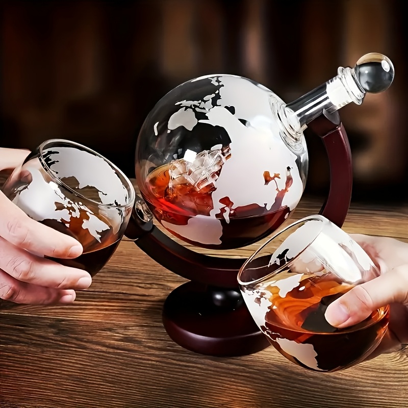 1 Sobering Up Set, 2 World Map - Decanter Globe Set 评论和价格