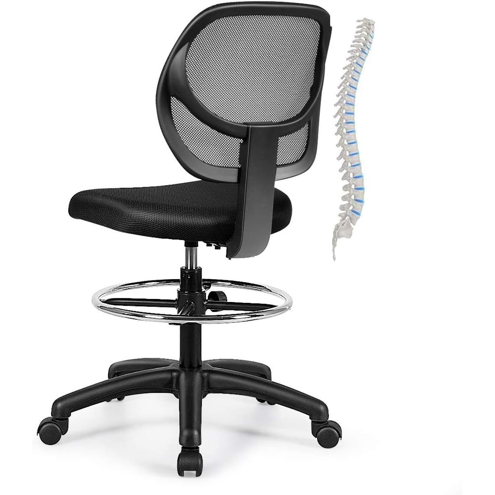 Ergonomic Black Mesh Swivel Of - Home Bar And Kitchen 评论和价格