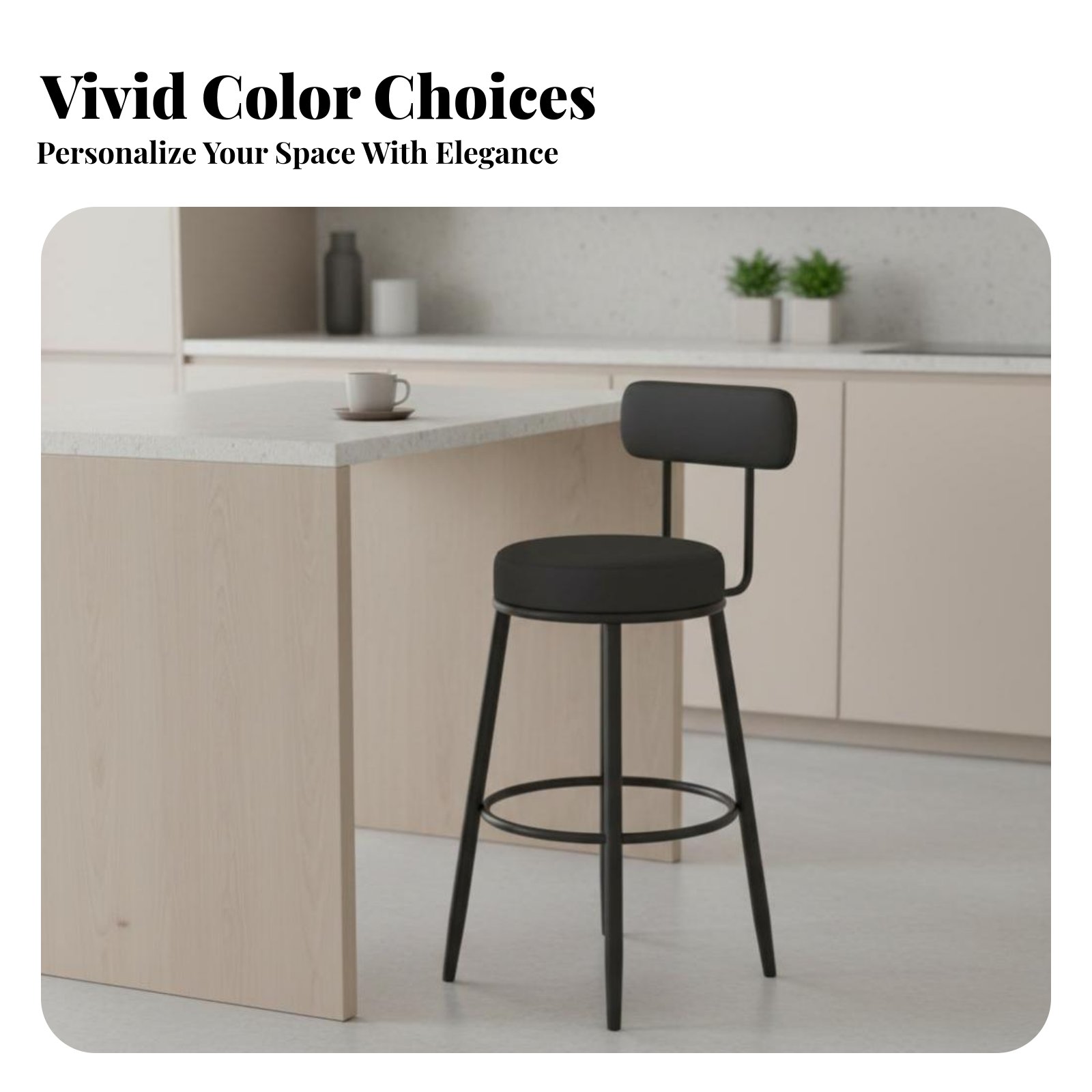 Upholstered Stool with Low Rea - Home Bar Seating 评论和价格