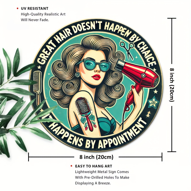 1pc Retro Hair Care Metal Alum - Home Barbershop 评论和价格