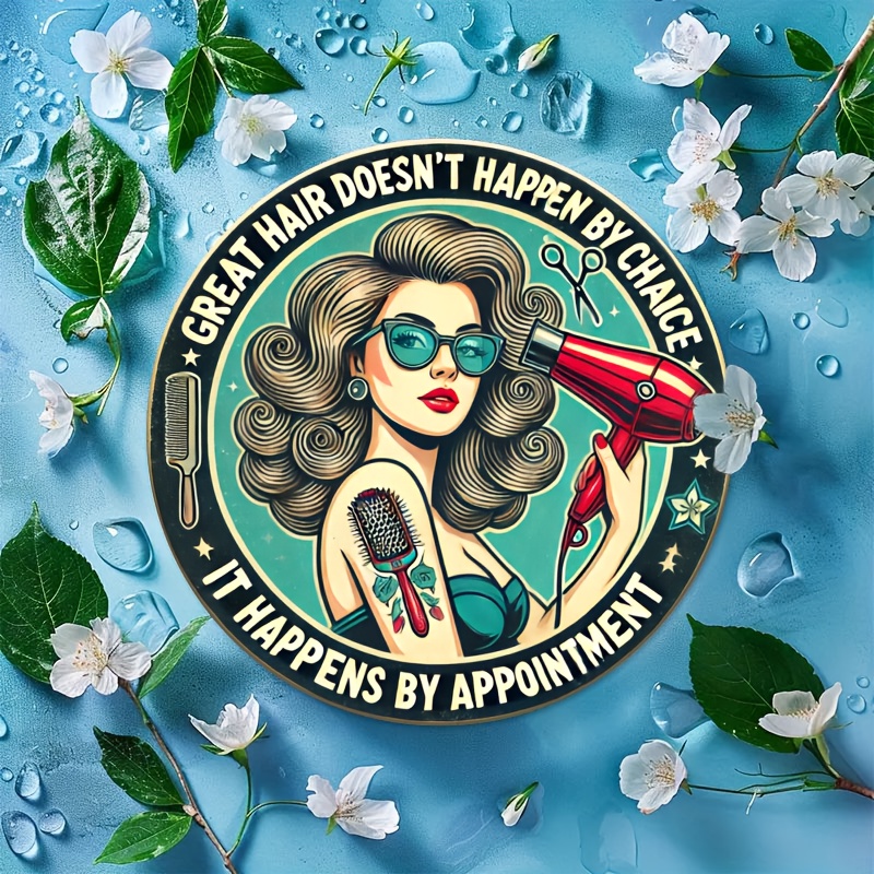 1pc Retro Hair Care Metal Alum - Home Barbershop 评论和价格