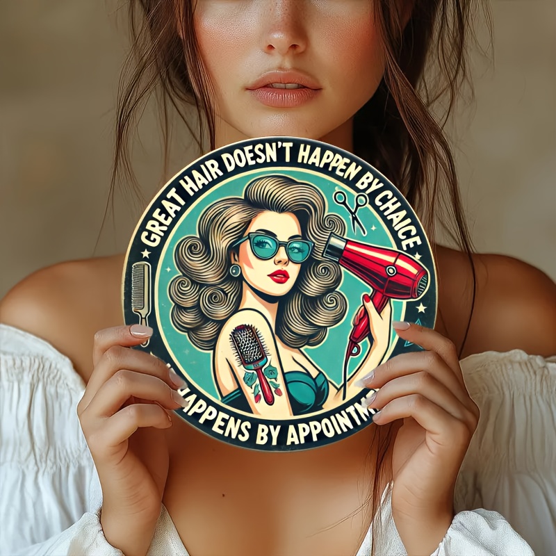 1pc Retro Hair Care Metal Alum - Home Barbershop 评论和价格
