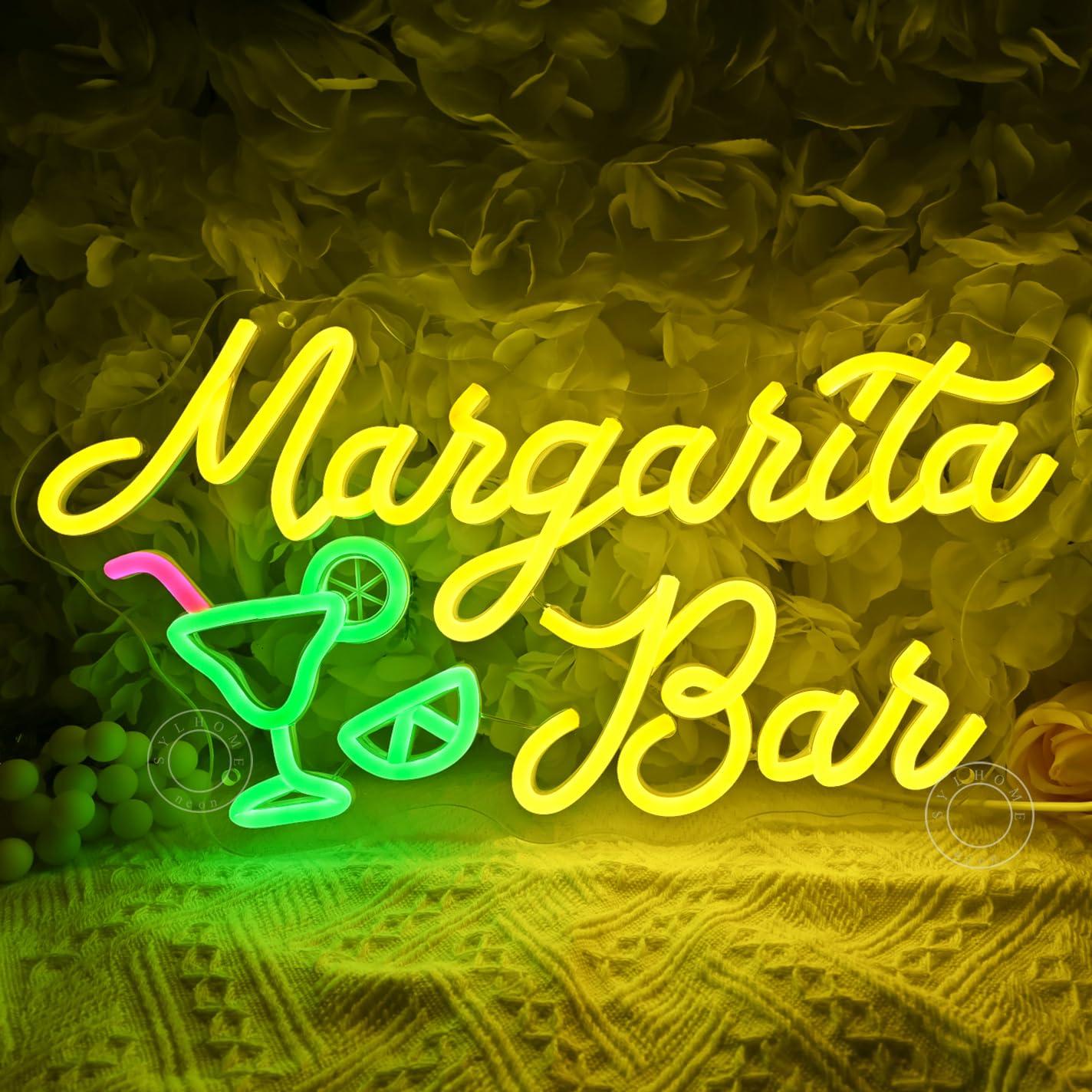 Margarita Bar Neon Sign Dimmab - Home Bar Signs 评论和价格