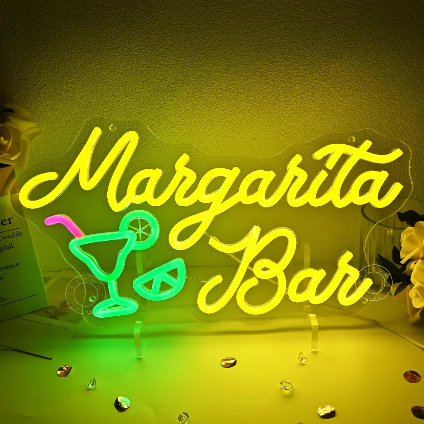 Margarita Bar Neon Sign Dimmab - Home Bar Signs 评论和价格