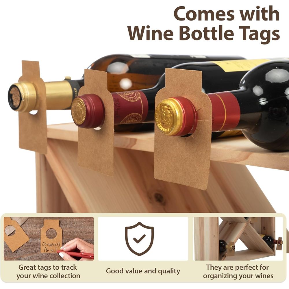 96 Bottle Wine Rack Countertop - Home Bar Shelf 评论和价格