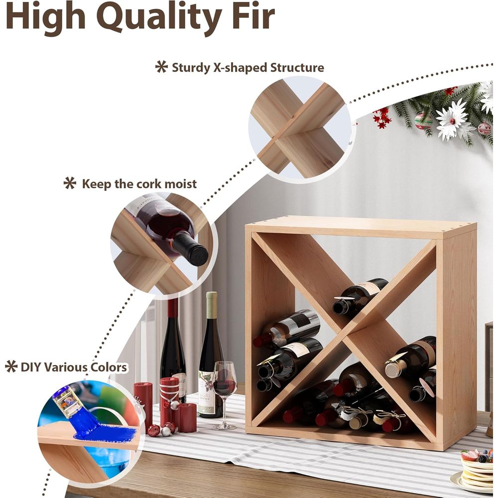 96 Bottle Wine Rack Countertop - Home Bar Shelf 评论和价格