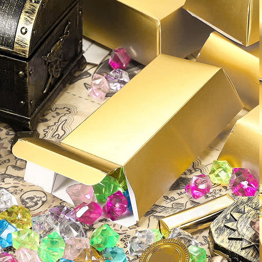 6Pcs Gold Bars Fake Bar Gift B - Bar Cart Gold 评论和价格