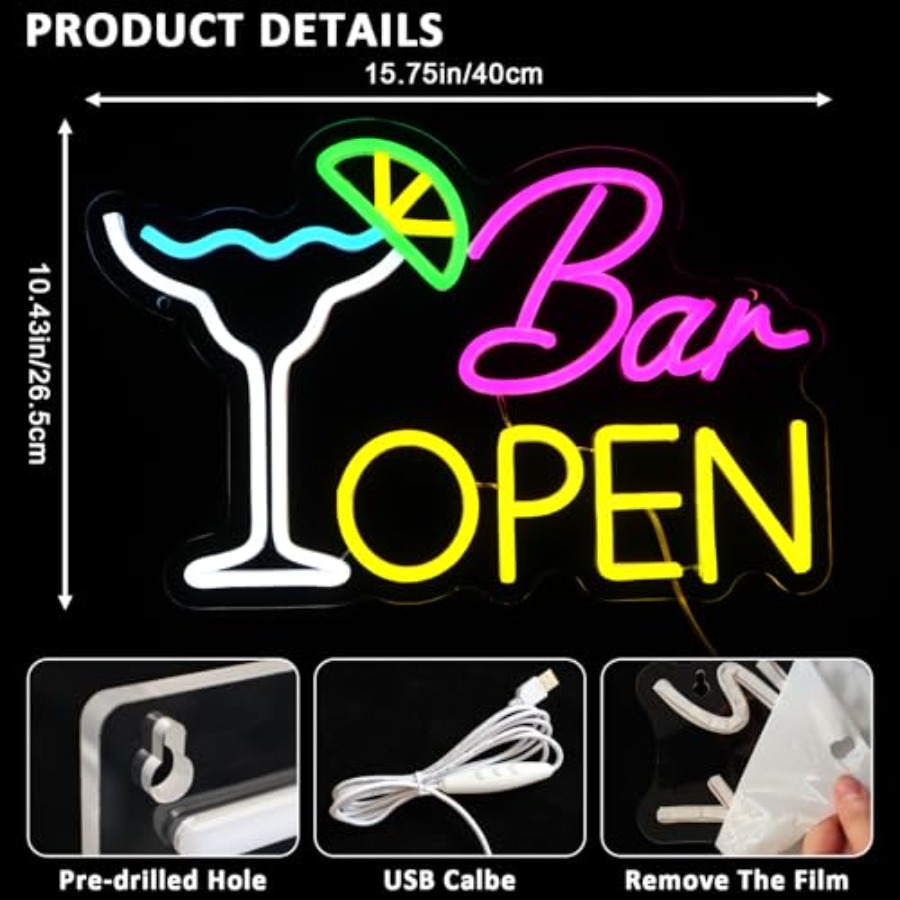 Sign for Business, Neon Open S - Home Bar Signs 评论和价格