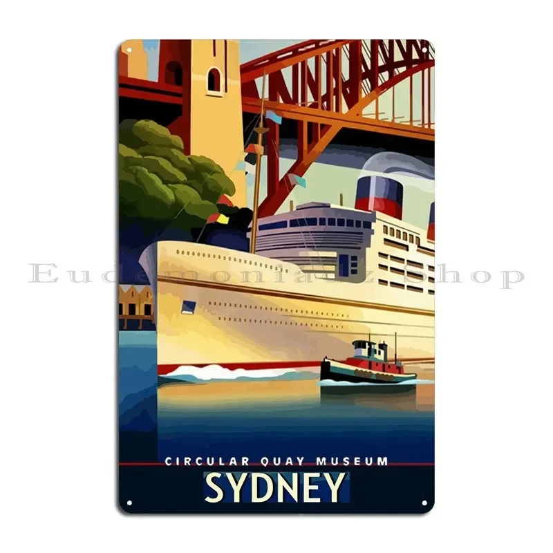 Travel To Sydney Metal Sign Cl - Home Bar Sydney 评论和价格