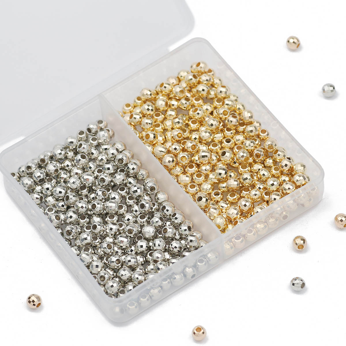 200PCS 4MM faceted round Loose - Bar Cart Gold 评论和价格