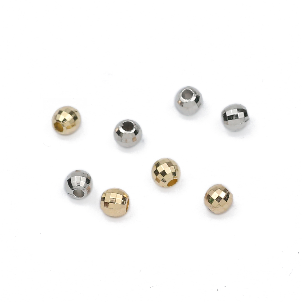 200PCS 4MM faceted round Loose - Bar Cart Gold 评论和价格