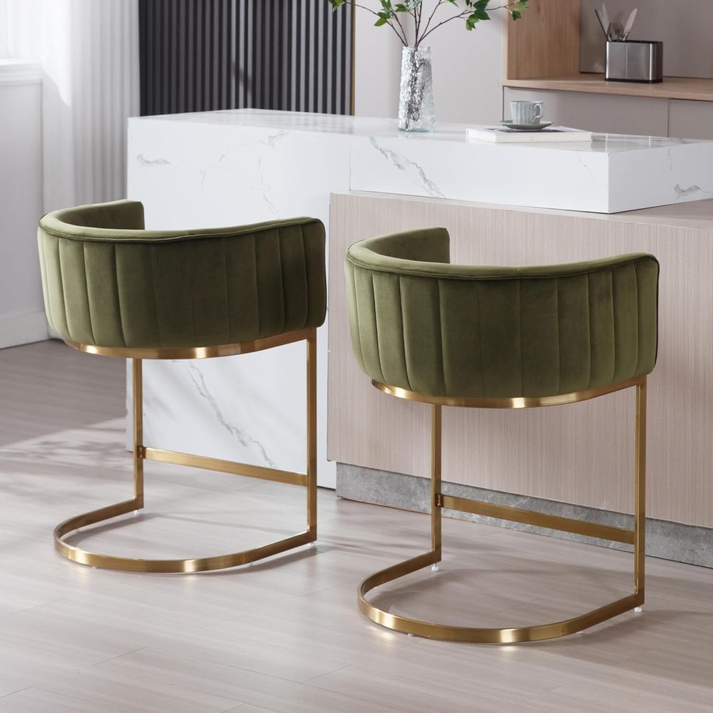 24 Velvet Upholstered Counter  - Home Bar And Counter 评论和价格