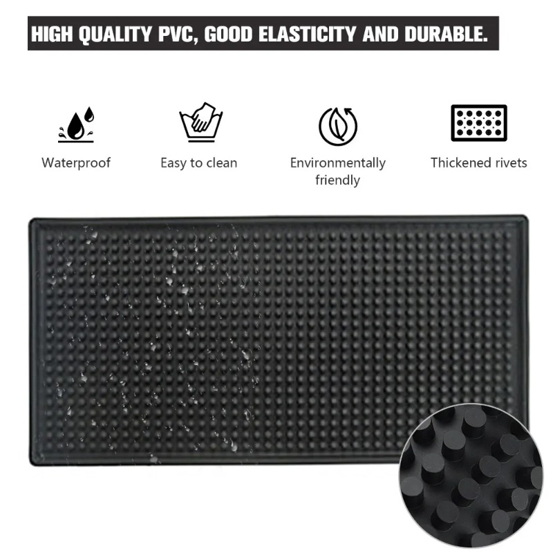 Bar Mat Rubber Dish Drying Mat - Home Bar Shelf 评论和价格