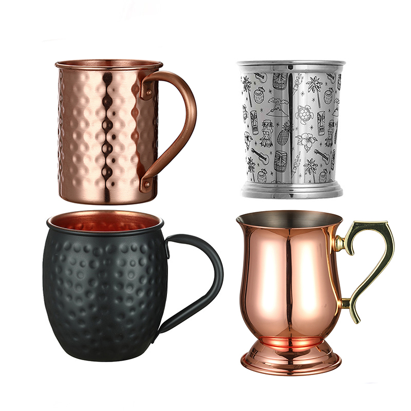 Hammered Copper Plated Stainle - Mule Copper Mug 评论和价格