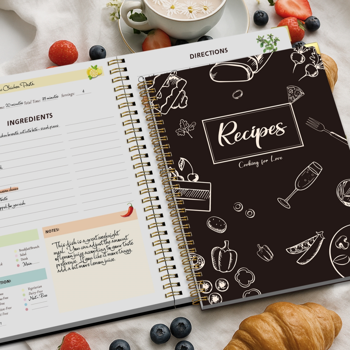 Recipe Journal Notebook with S - Cocktail Recipe Book 评论和价格