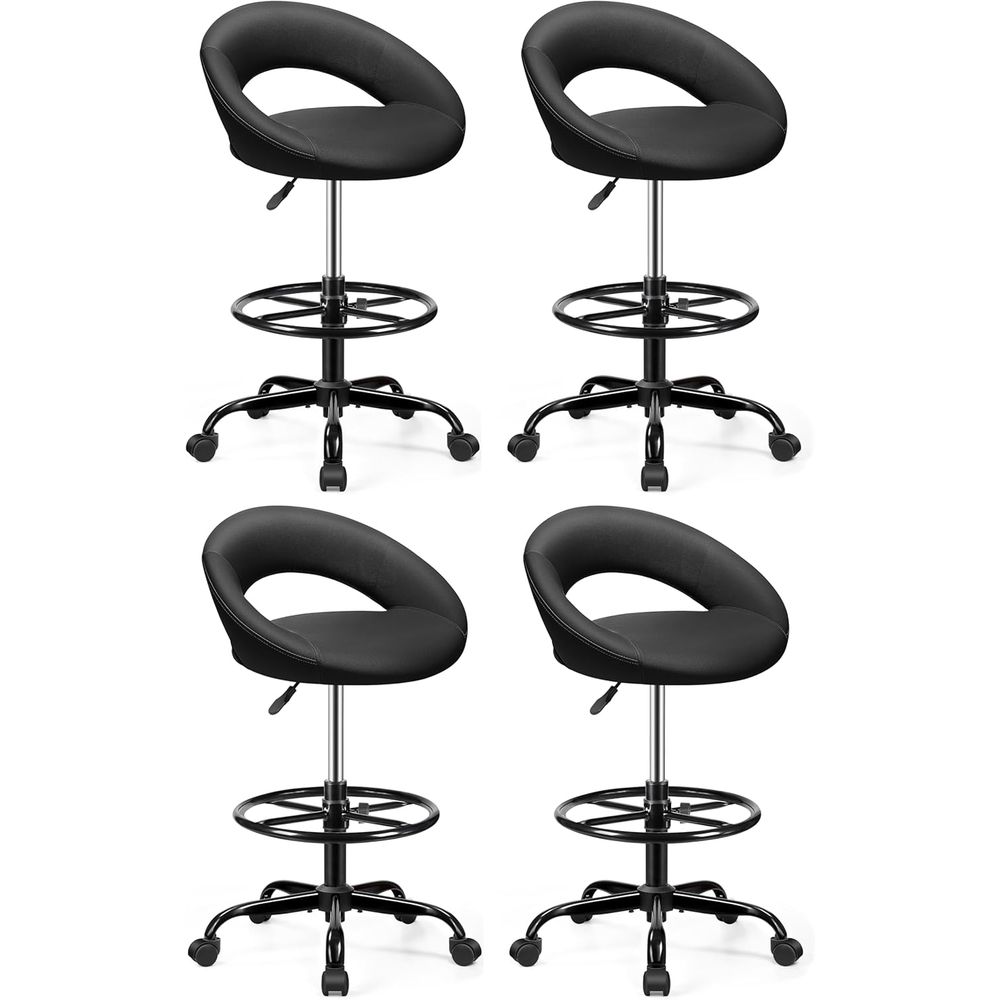 Adjustable Swivel Bar Stools w - Home Bar And Kitchen 评论和价格