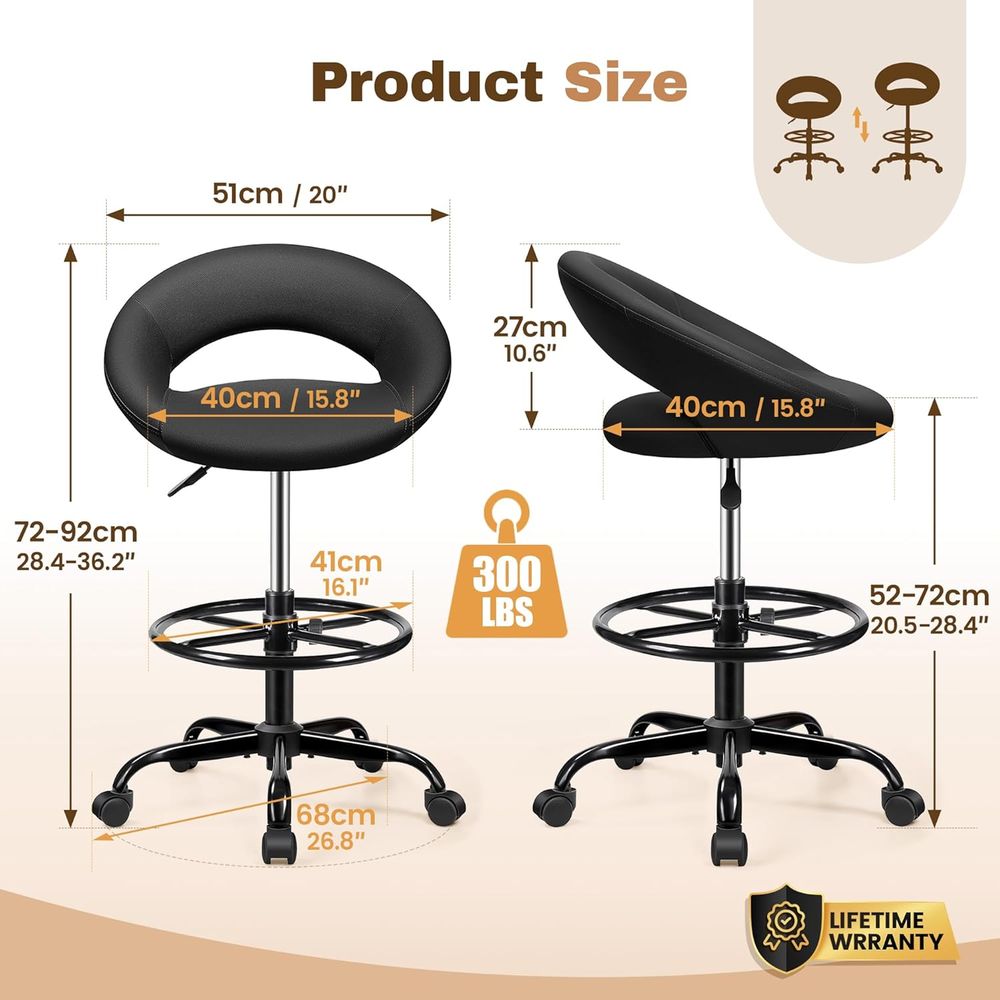 Adjustable Swivel Bar Stools w - Home Bar And Kitchen 评论和价格