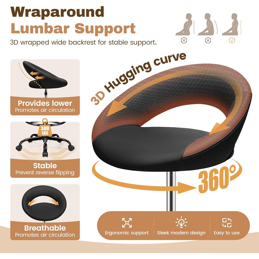 Adjustable Swivel Bar Stools w - Home Bar And Kitchen 评论和价格