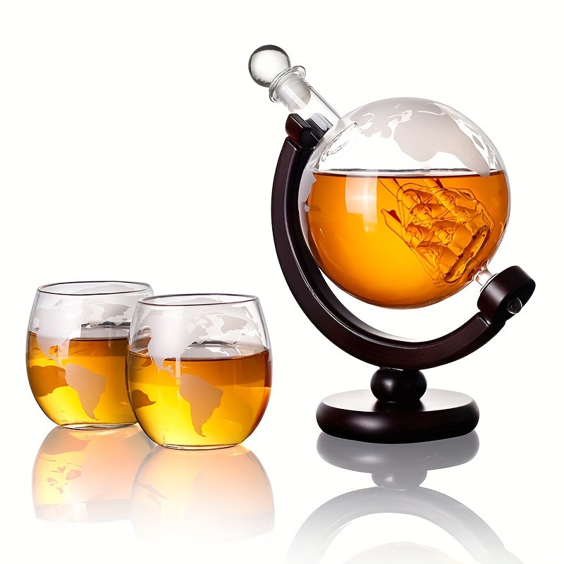2025 Newest 3PC Glass Globe De - Decanter Globe Set 评论和价格