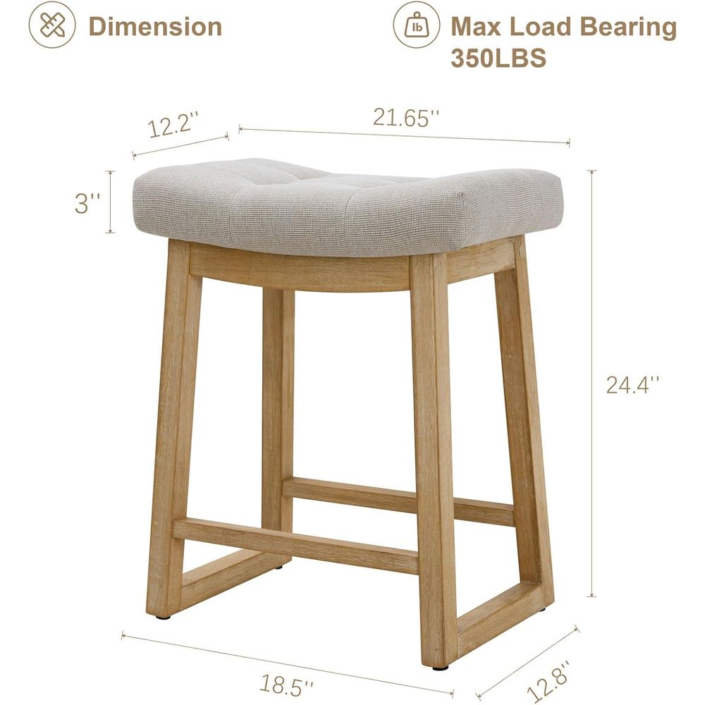 Set of 3, 24 Upholstered Count - Home Bar And Counter 评论和价格