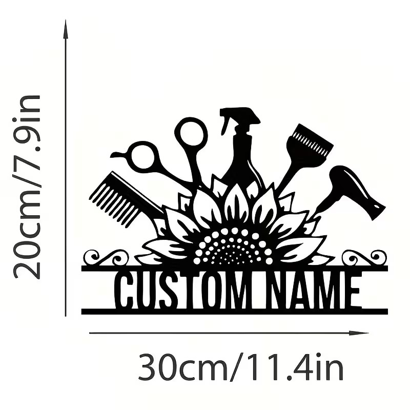Custom Hair Stylist metal Name - Home Barbershop 评论和价格