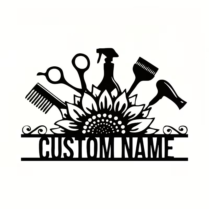 Custom Hair Stylist metal Name - Home Barbershop 评论和价格