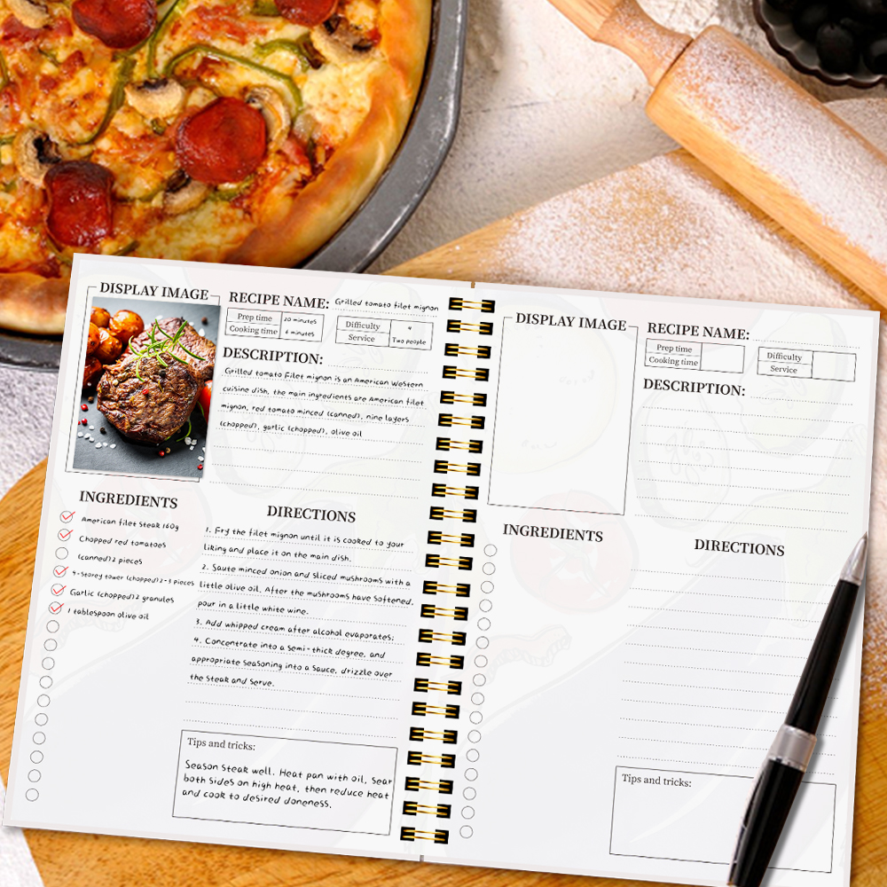 A5 Recipe Book with Full-Color - Cocktail Recipe Book 评论和价格