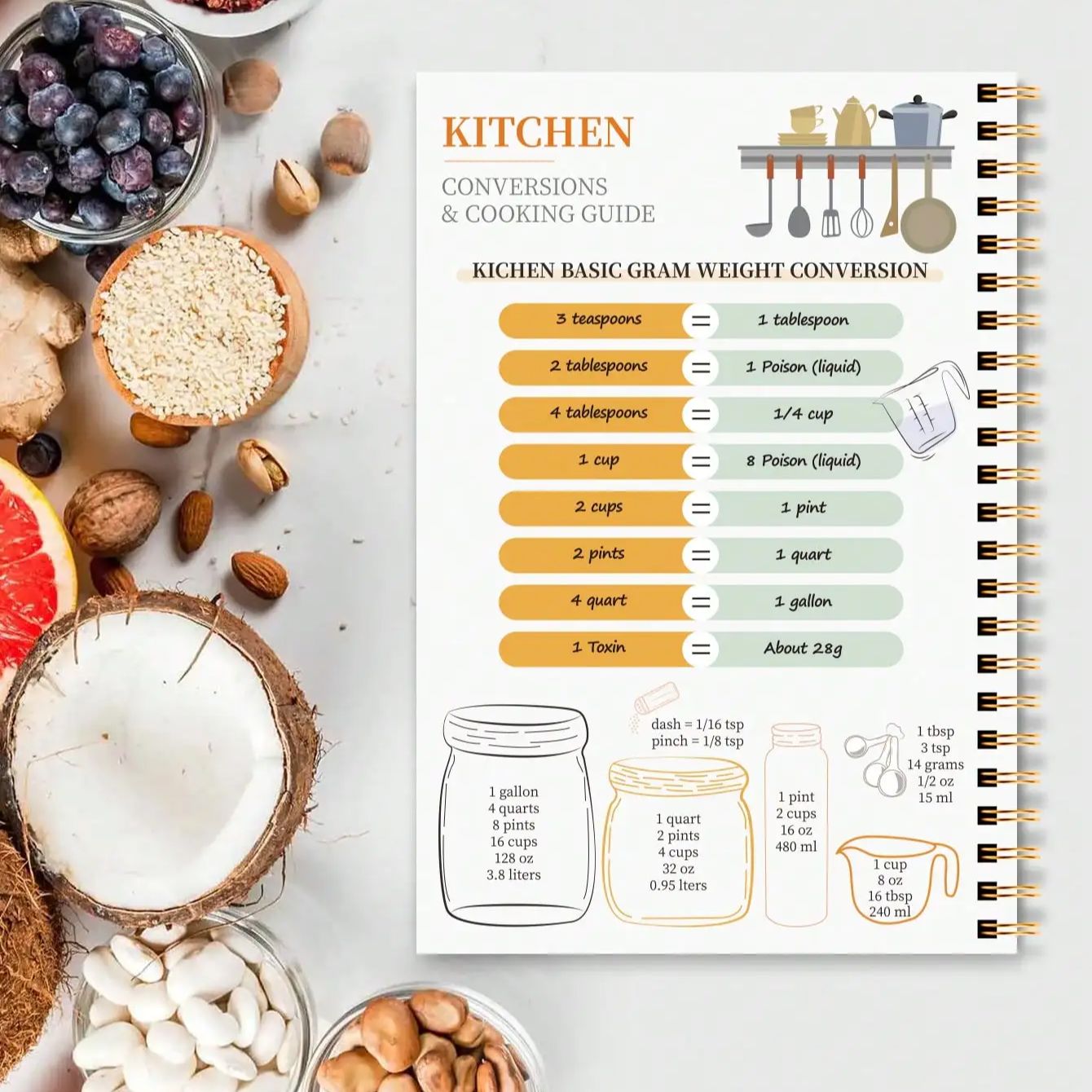 A5 Recipe Book with Full-Color - Cocktail Recipe Book 评论和价格