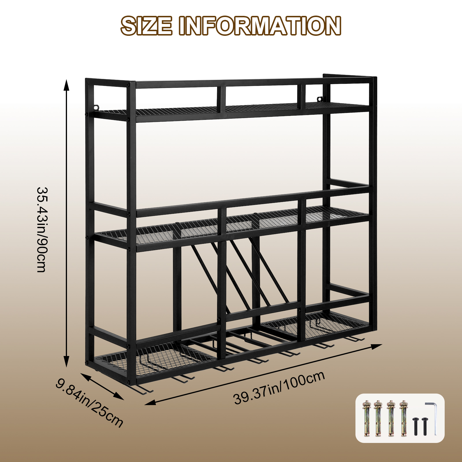 3 Tiers Bar Liquor Bottle Disp - Home Bar Shelf 评论和价格