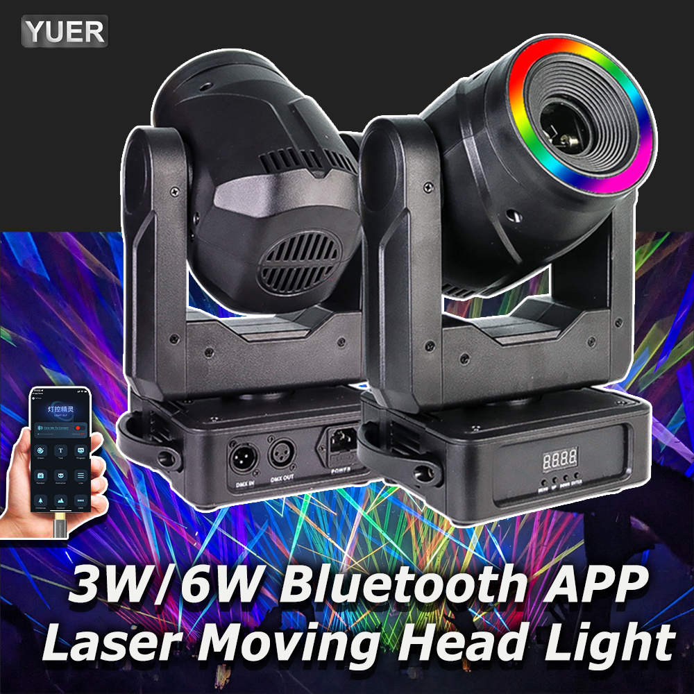 3W 6W RGB Laser Moving Head Li - Home Bar Android 评论和价格